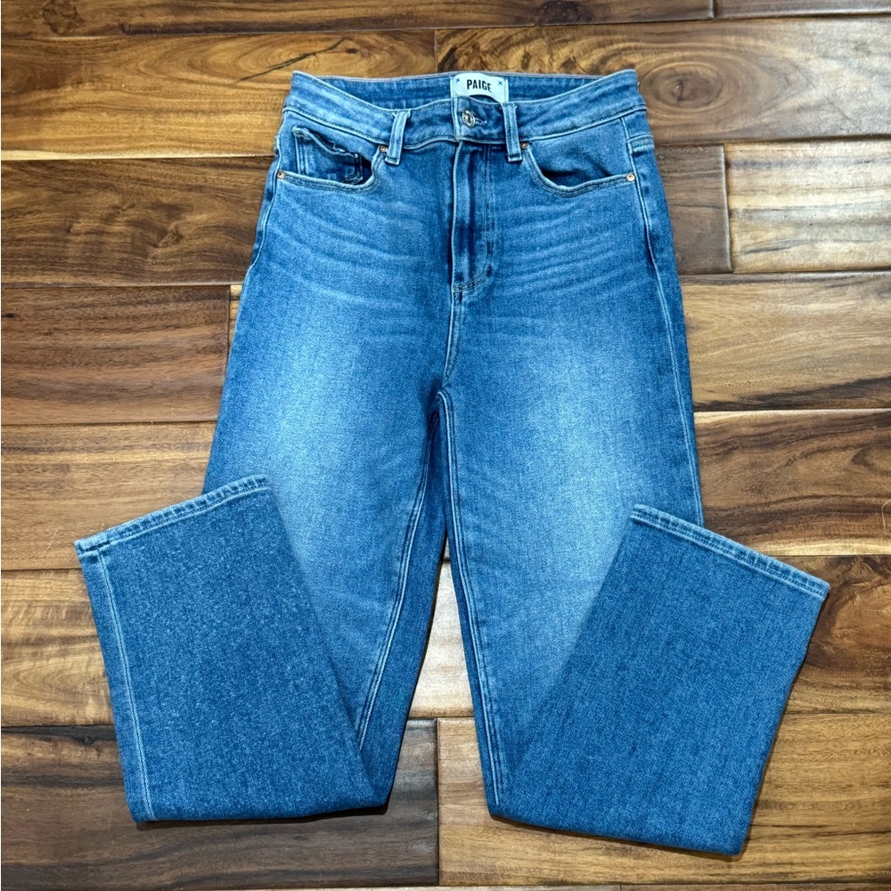 PAIGE Blue Straight Leg Women's Jeans
